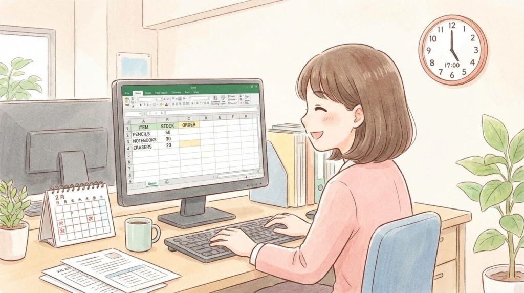 エクセルで記録を始める