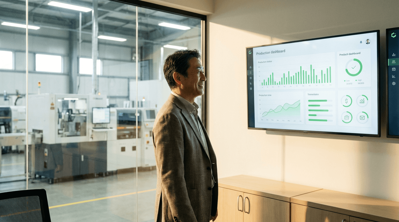 安心した経営者