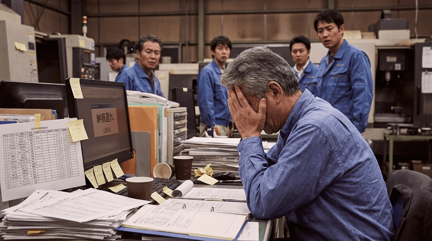 混乱する工場現場と日本人経営者